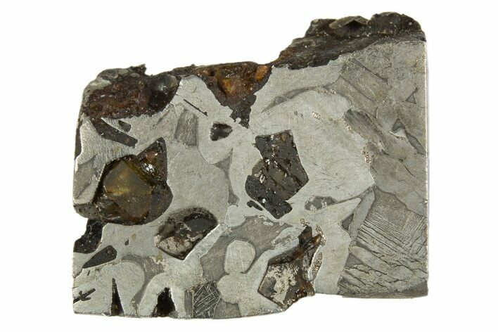 Etched Seymchan Meteorite Slice ( g) - Russia #313205